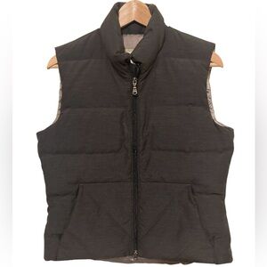 Eddie Bauer Unisex Goose Down full zip sleeveless vest pockets size Small